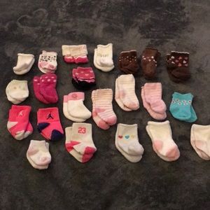 New born baby girl socks